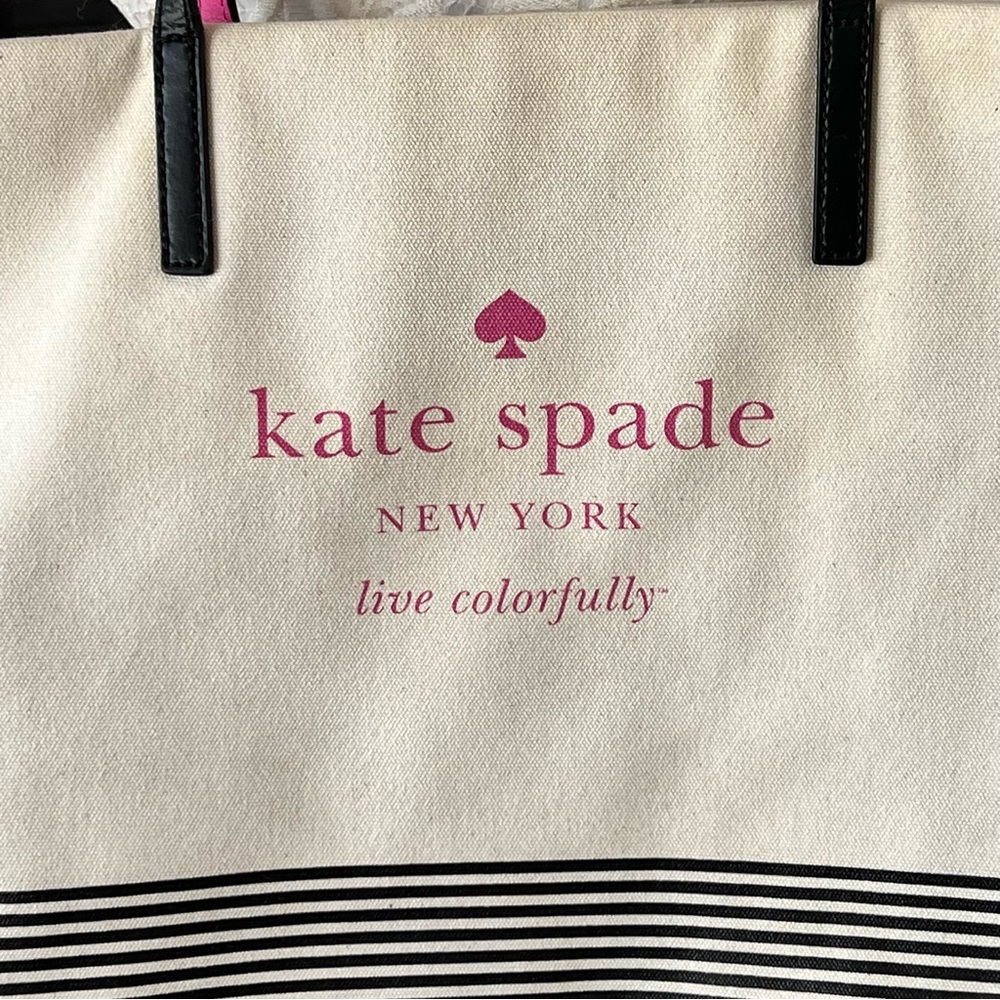 Kate Spade Striped Tote - Picture 7 of 8